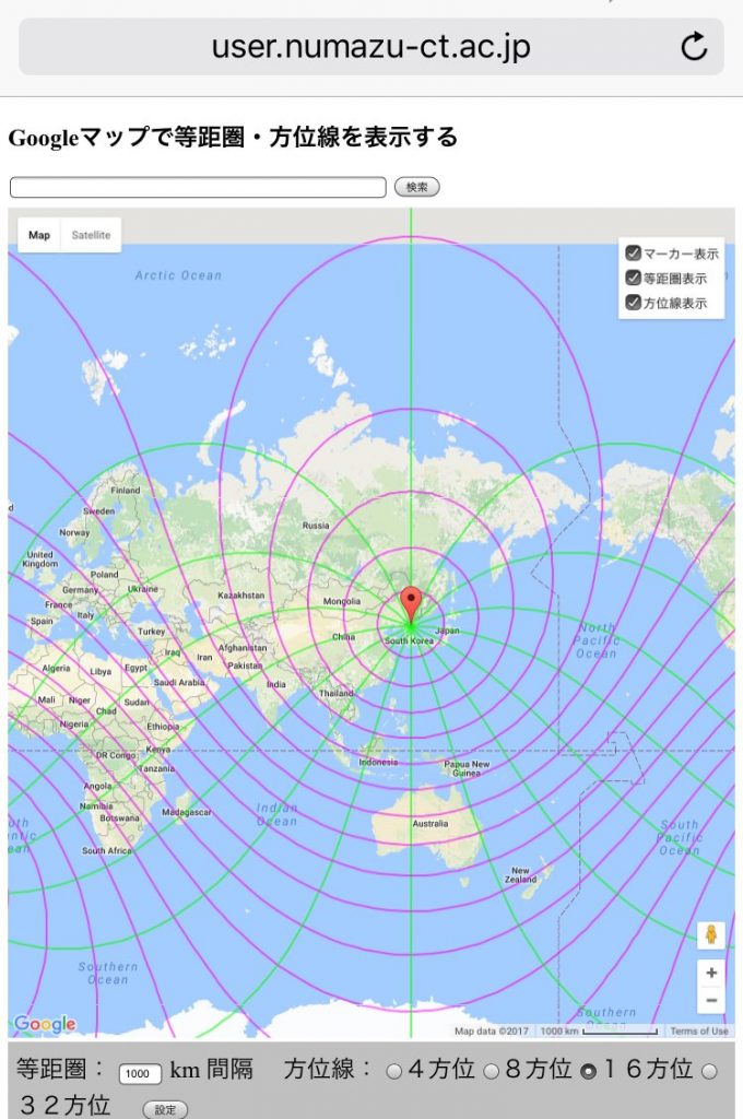 メルカトル図法 フジテレビ